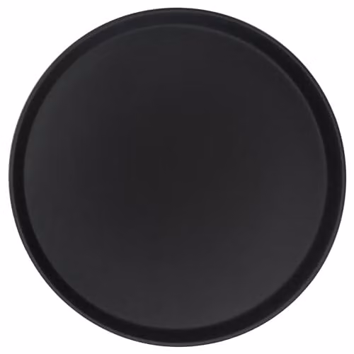 Argon Tableware Black Round Non-Slip Serving Tray, Diameter: 45.5 cm – 1