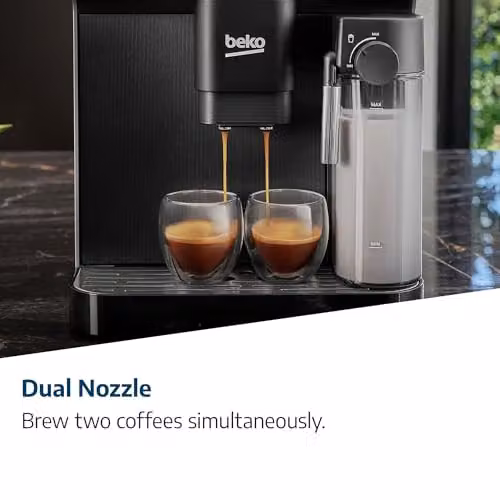 Beko CaffeExperto Bean to Cup Coffee Machine with Integrated Milk Container and Touch Display, Black, W/D/H: 40.5 x 27.5 x 34 cm – 7