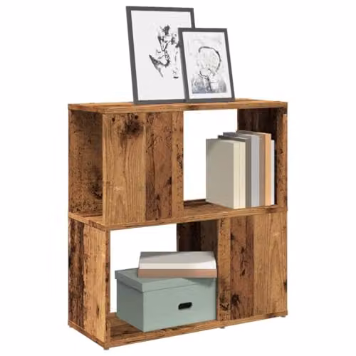 vidaXL Book Cabinet in Old Wood Brown, W/D/H: 60 x 24 x 63 cm – 3