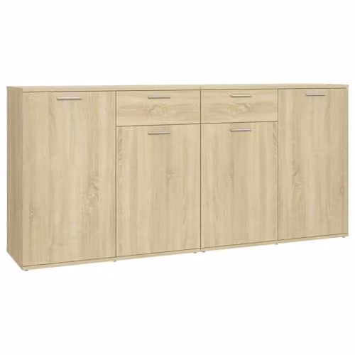 vidaXL Sideboard in Oak Sonoma, W/D/H: 160 x 36 x 75 cm – 1