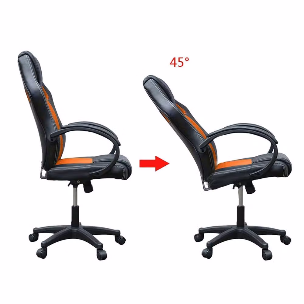 Hinsinc Ergonomic Orange Office Chair with Armrests and 360 Degree Swivel – 2