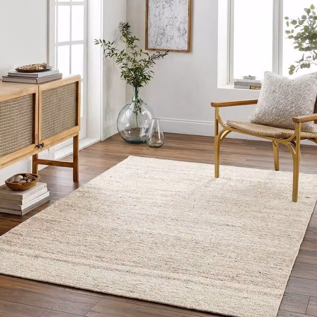 Livabliss Derby Hand Tufted Wool Rug in Ivory Beige Taupe, W: 185 cm, D: 275 cm