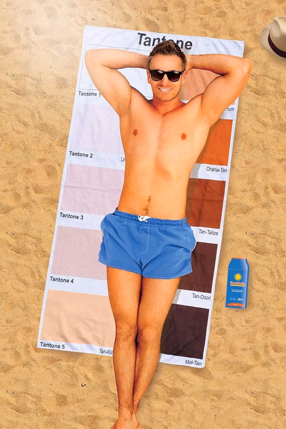 Original Products Tan-Tastic Tantone Multicolour Microfibre Towel and Sunsafe Set – 2