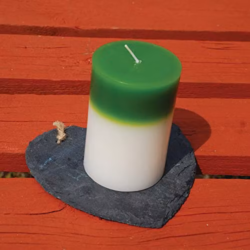Zero In Citronella Colour-Change Pillar Candle in Green and Multicolour for Mosquito Repellent – 3