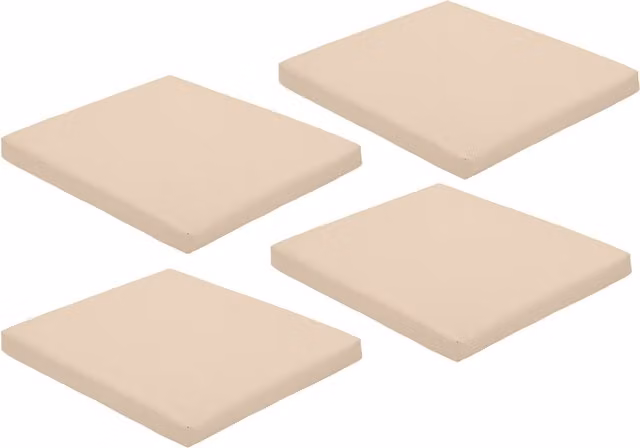 Gardenista Square Outdoor Patio Seat Pad in Beige, Weatherproof and Water Repellent