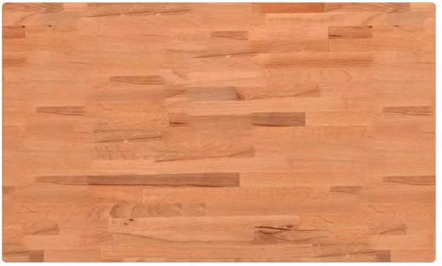 Berkfield Home Rectangular Solid Wood Beech Table Top, Light Brown, W: 100 cm, D: 60 cm, H: 4 cm – 1