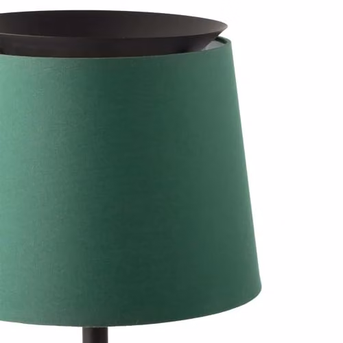 Faro Barcelona Netlighting Wall Light with Black Metal Base and Green Fabric Shade E27 – 3