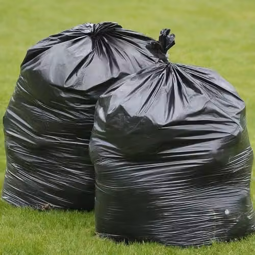 TidyZ Black Refuse Sacks, 50L, 100 Pack Made from 100% Recycled Plastic – 3