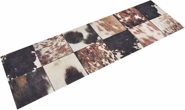 Berkfield Home Washable Animal Print Kitchen Rug, Multicolour, W: 60 cm, L: 180 cm