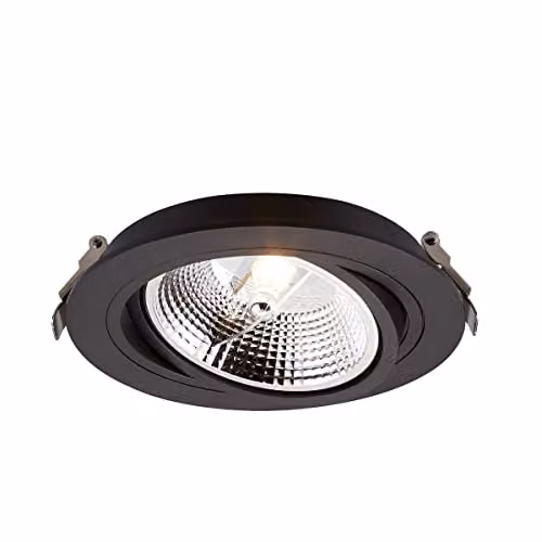 Netlighting Chuck Recessed Downlight, Black, GU10