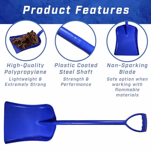 Faithfull Blue Plastic and Steel Manual Shovel – 2