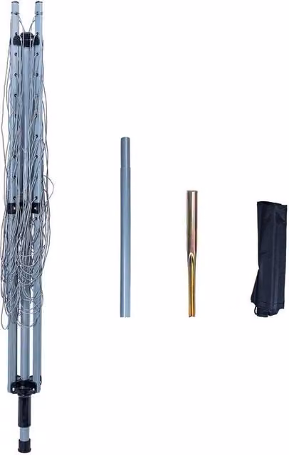 Spetlek 40m Rotary Airer Garden Clothes Line Dryer with 4 Arms in Silver, W/D/H: 100 x 60 x 100 cm