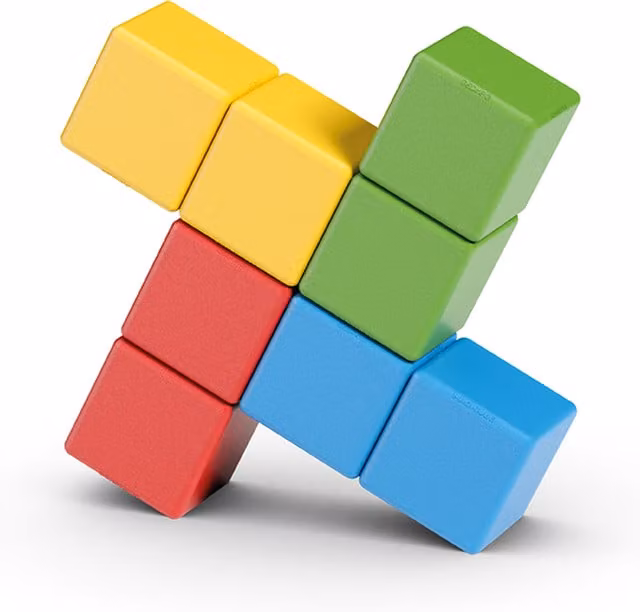Geomag Magicube 8-Piece Multicolour Creative Connecting Blocks Set
