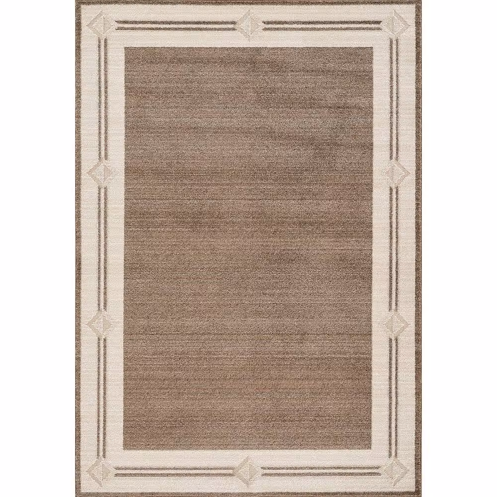 Livabliss Fifth Avenue Gilded Border Rug in Brown, W/D/H: 153 x 220 cm – 2