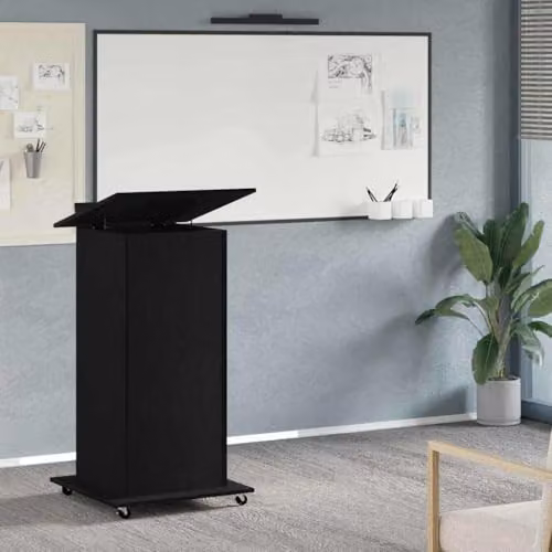 vidaXL Podium in Black Oak Engineered Wood, W/D/H: 55 x 55 x 107 cm – 2
