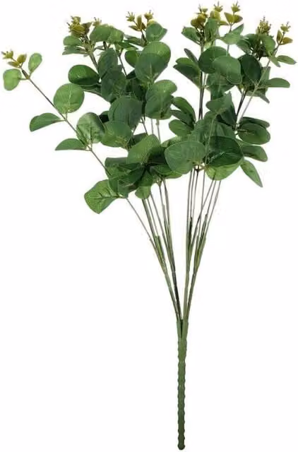 KDMD Dark Green Eucalyptus Bush, 2 Pack