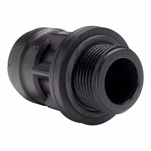 John Guest Speedfit Straight Adaptor 28mm x 1 inch BSP Black – 3