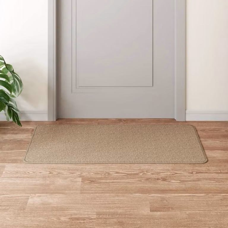 Berkfield Home Sisal Look Carpet Runner in Sand, W/D: 50 x 100 cm