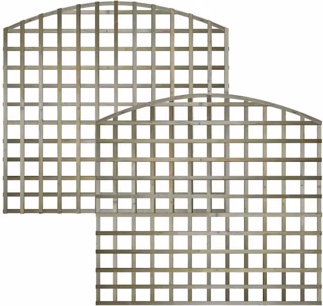 Premier Garden Supplies Impregnated Wood Trellis Support Panel, Green or Brown, H: 170 cm x W: 110 cm