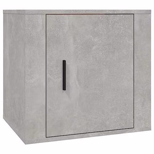 vidaXL Bedside Cabinet in Concrete Grey, W: 50 cm, D: 39 cm, H: 47 cm