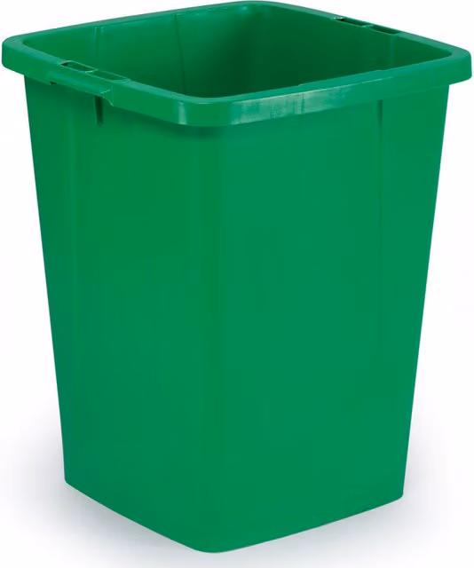 Durable DURABIN 90 Litre Plastic Waste Bin, Green