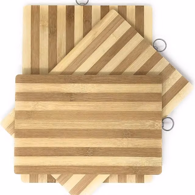 MANTRARAJ Natural Bamboo Wooden Chopping Board, Brown, Rectangular