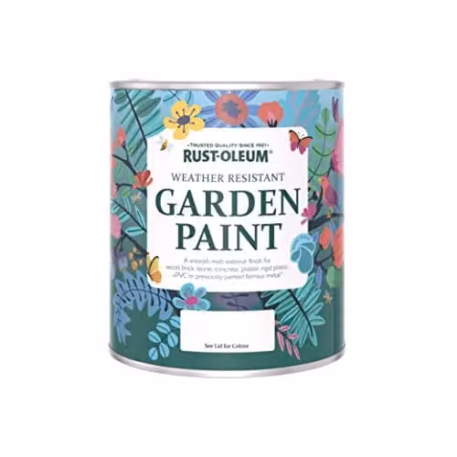 Rust-Oleum Red Mould Resistant Garden Paint in Matt Finish, 0.75 l – 3