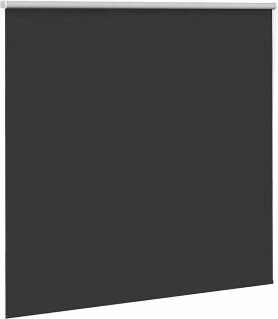 Berkfield Home Blackout Roller Blind, Black Polyester, W: 165 cm, H: 175 cm – 1