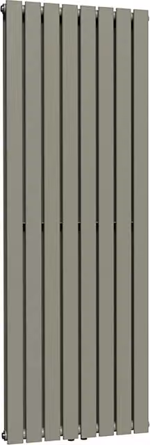 Lux Heat Flat Coloured Vertical Radiator in Dark Sage, H: 160 cm x W: 56 cm