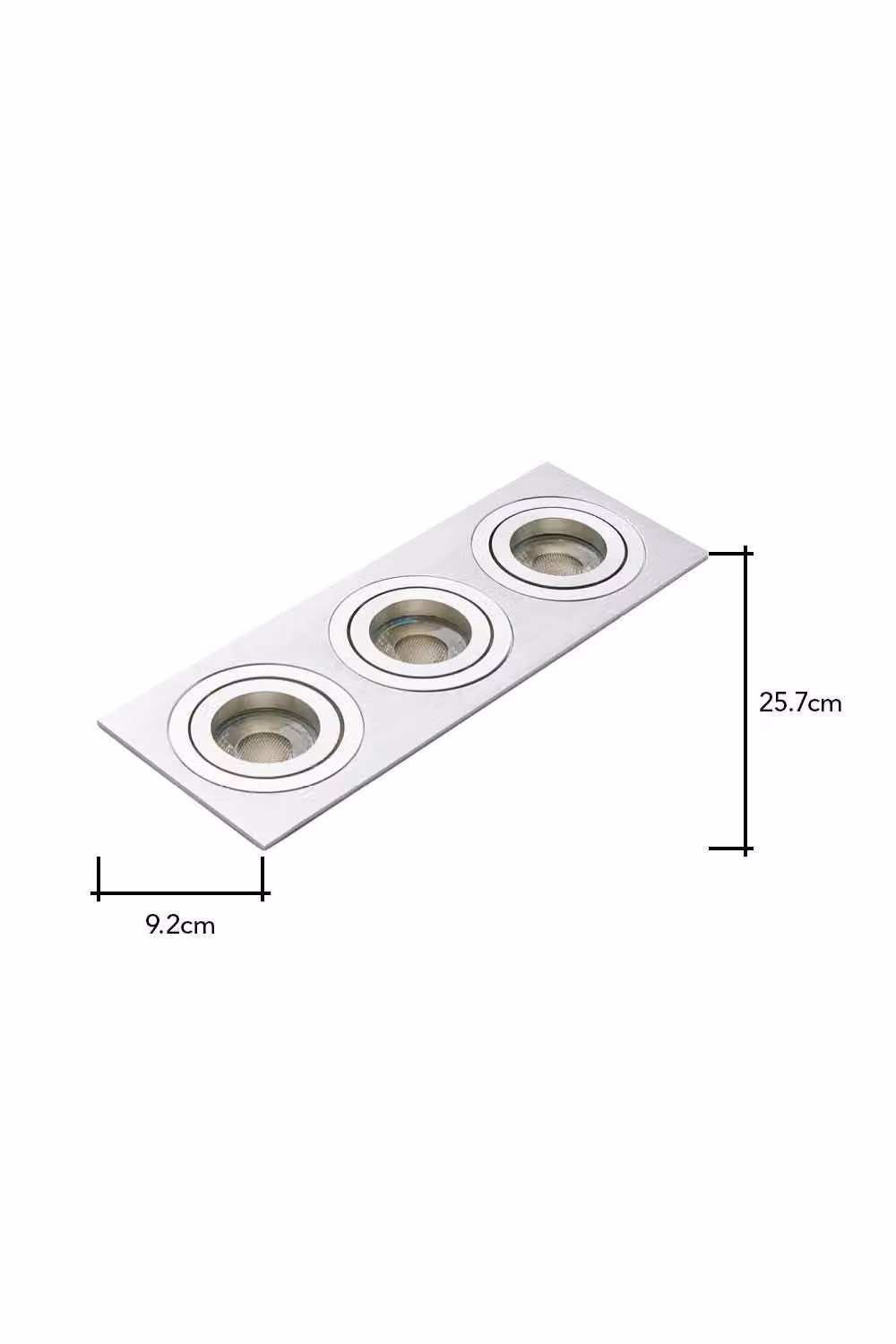 BHS Lighting Faina Triple Squared Adjustable Spot Light in Silver – 2