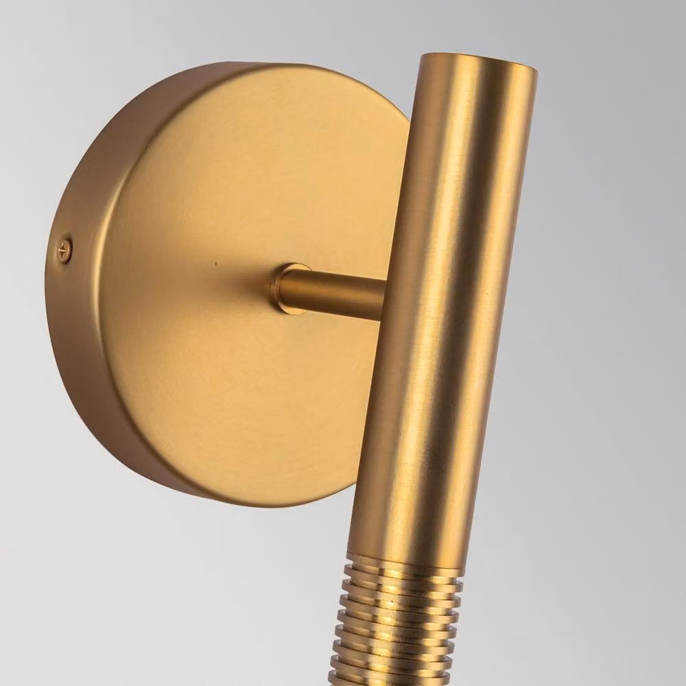Netlighting Arden Integrated LED Wall Light in Brushed Gold with Warm White 3000K – 3