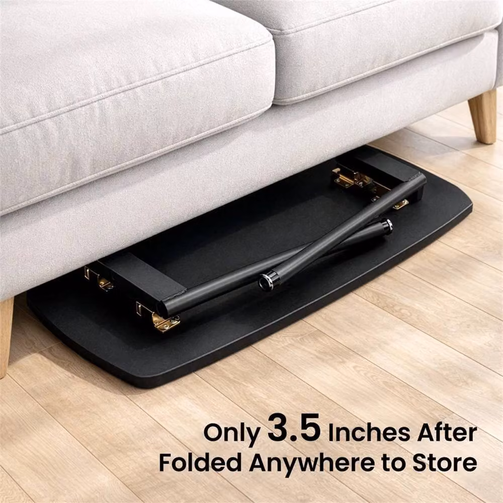 VOGREX Black Mid-Century Modern Folding Coffee Table, W/D/H: 80 x 45 x 40 cm – 5