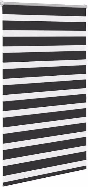 Berkfield Home Elegant Zebra Blind, Black and White, W: 100 cm, H: 175 cm