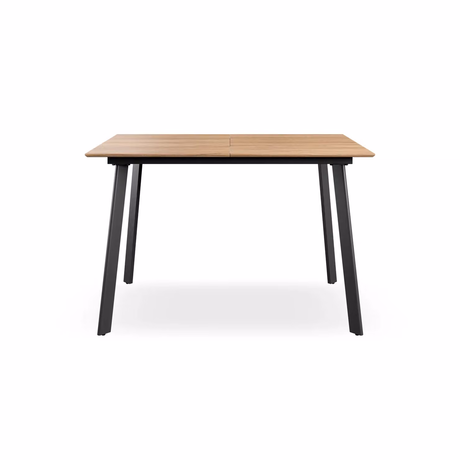 More4Homes Haydon Extending Dining Table and Monza Faux Leather Chair Set, Oak Effect and Black, W/D/H: 120 x 80 x 76 cm with 4 Beige Chairs – 2