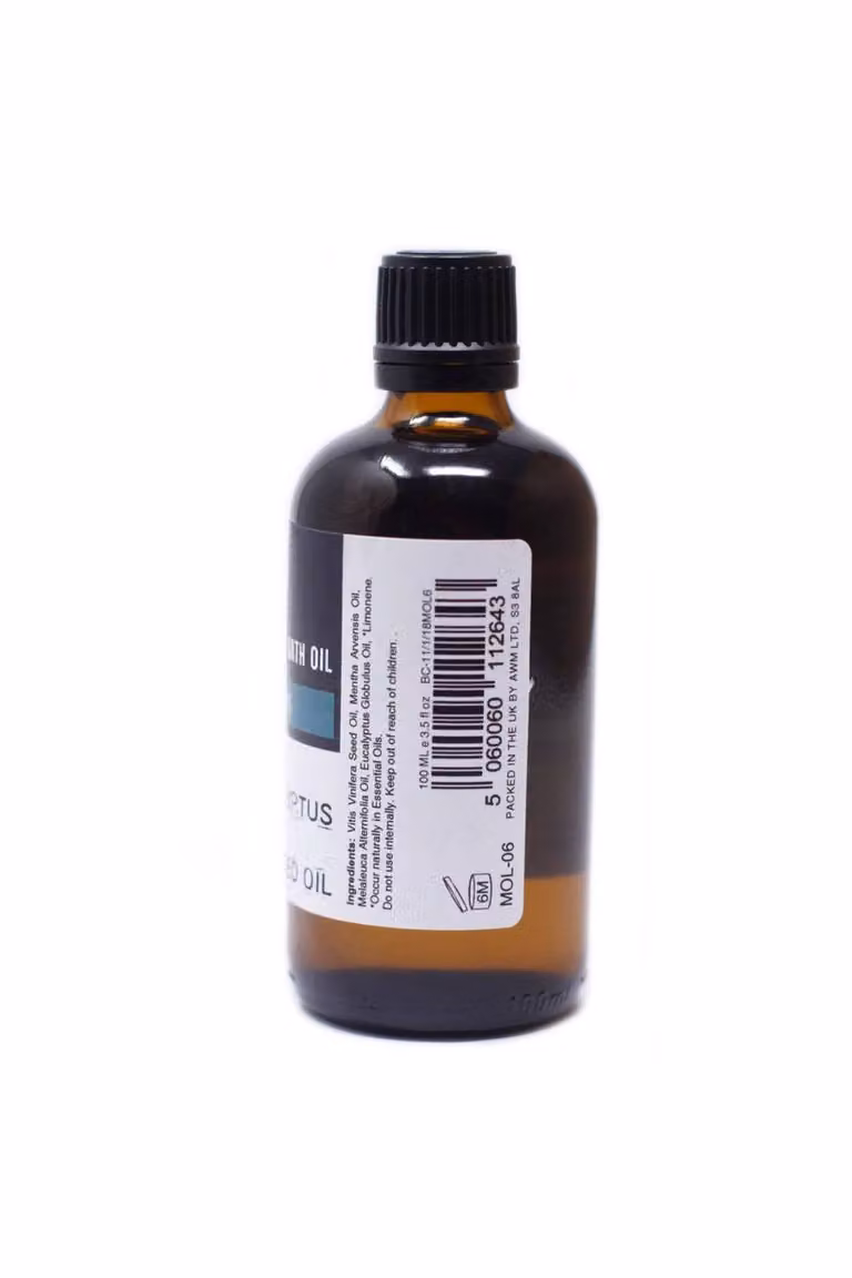 KDMD Dragons Blood Sage Oil Cleansing in a Brown Glass Bottle