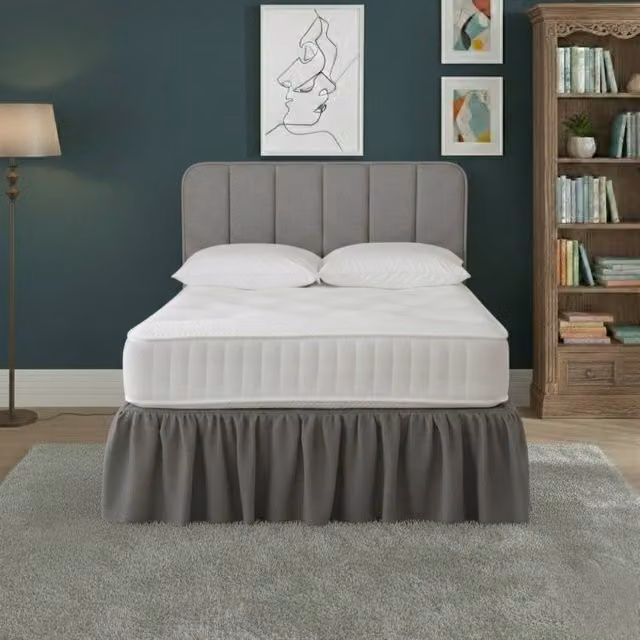 Snug City Grey Polycotton Super King Divan Bed Base Valance Sheet