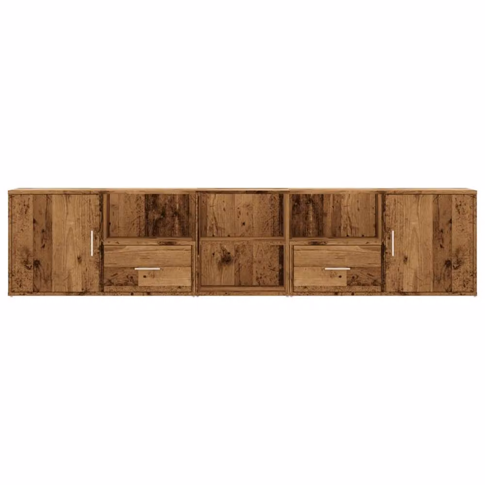 Berkfield Home Corner Cabinet in Old Wood Brown, W/D/H: 200 x 40 x 45 cm – 2