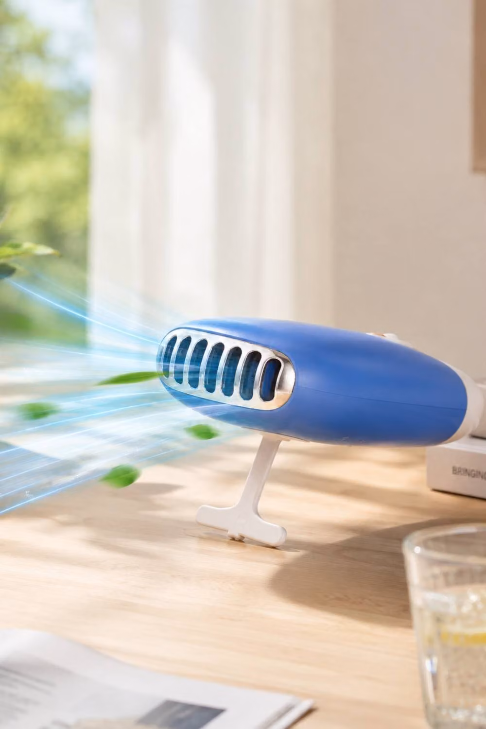 Lovii 2-in-1 Mini Portable Air Conditioner Fan in Blue – 2