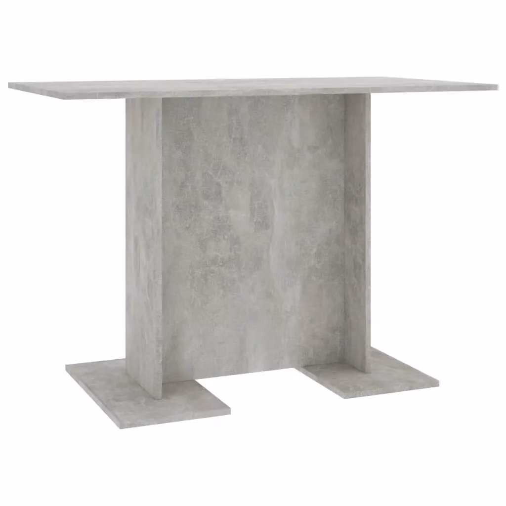 Berkfield Home Rectangular Dining Table in Concrete Grey, W/D/H: 110 x 60 x 75 cm – 2