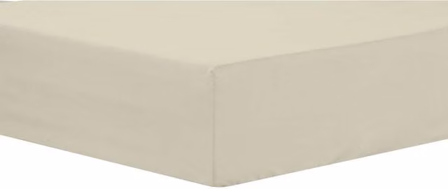 NewEdgeBlinds Plain Extra Deep Fitted Sheet in Beige, 180 x 200 cm