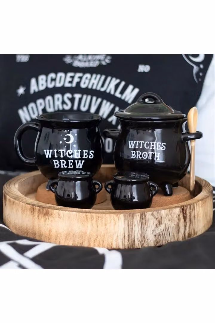 KDMD Witches Brew Cauldron Ceramic Mug in Black – 4