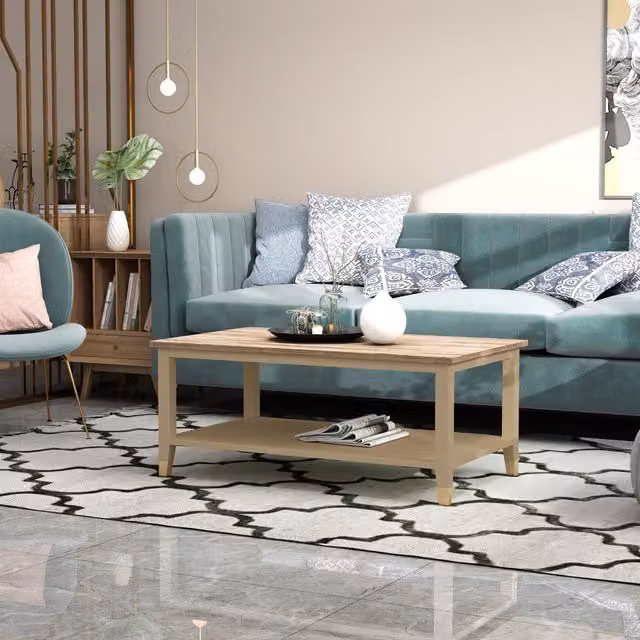 Cabinet Bits Palazzi Coffee Table in Light Sand, W100 x D56 x H45 cm