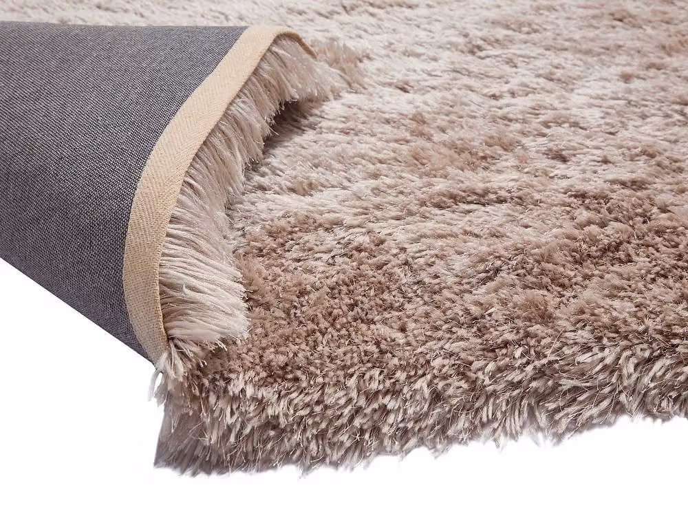 Vente-unique Ardela Long Pile Shaggy Rug in Taupe/Beige, W: 200 cm, D: 290 cm – 3
