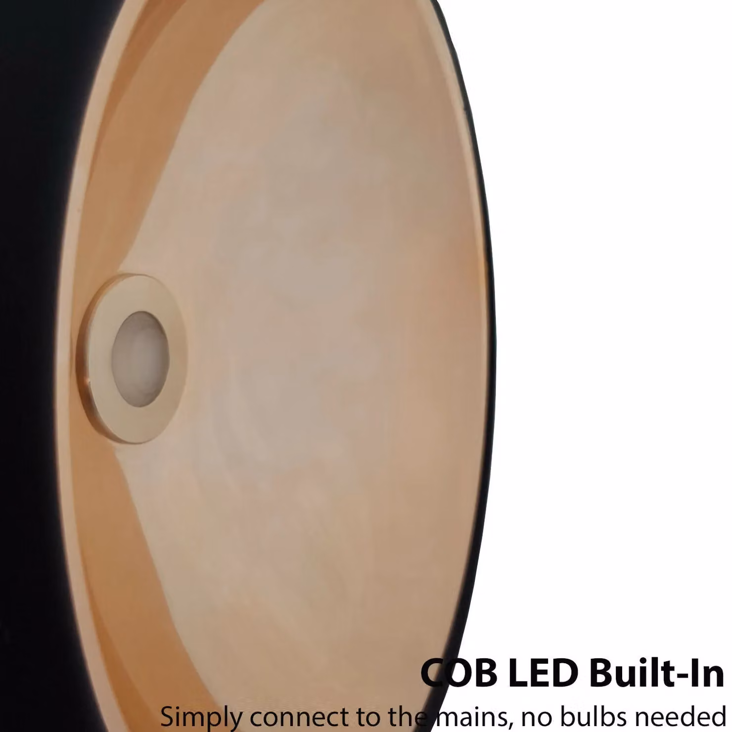 Loops Modern LED Suspended Ceiling Pendant Light in Matt Black and Copper – 4
