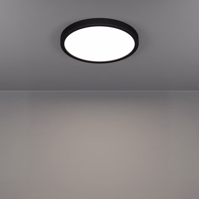 Eglo Fueva 6 Black LED Ceiling Light, Diameter: 27 cm