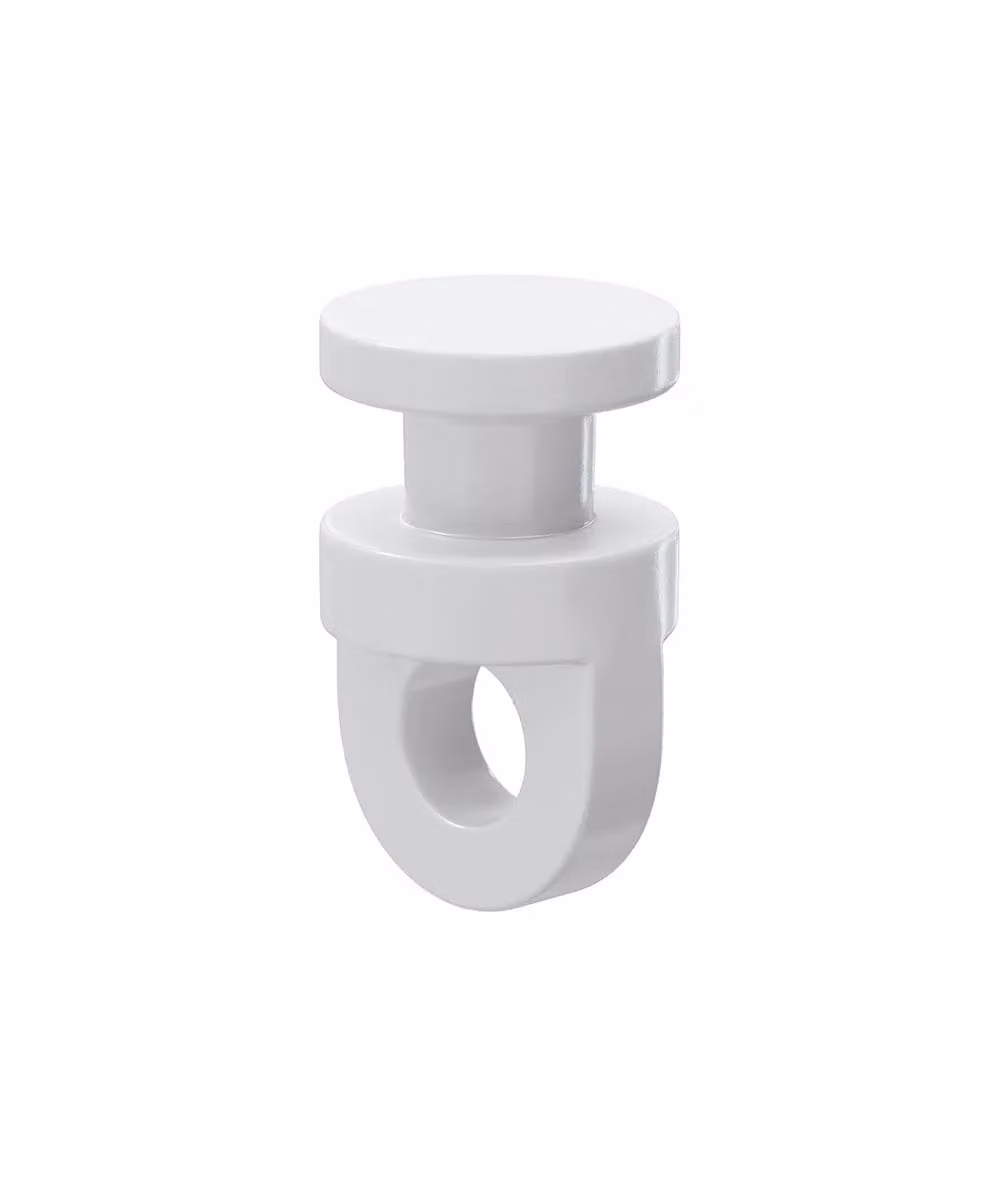 New Edge Blinds Styleline 28mm Gliding Curtain Pole Set with End Cap, Silver, Width: 270 cm
