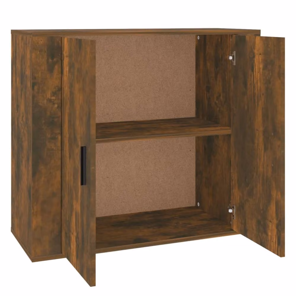 Berkfield Home Smoked Oak Sideboard in Brown, W/D/H: 80 x 33 x 70 cm – 3