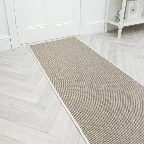 runrug Maritime Reversible Indoor/Outdoor Hallway Runner Rug, Beige, W: 60 cm, L: 210 cm, Thickness: 0.2 cm – 1