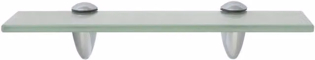 Berkfield Home Modern Floating Glass Shelves, 2 Pack, Clear, W: 30 cm, D: 10 cm, Thickness: 8 mm