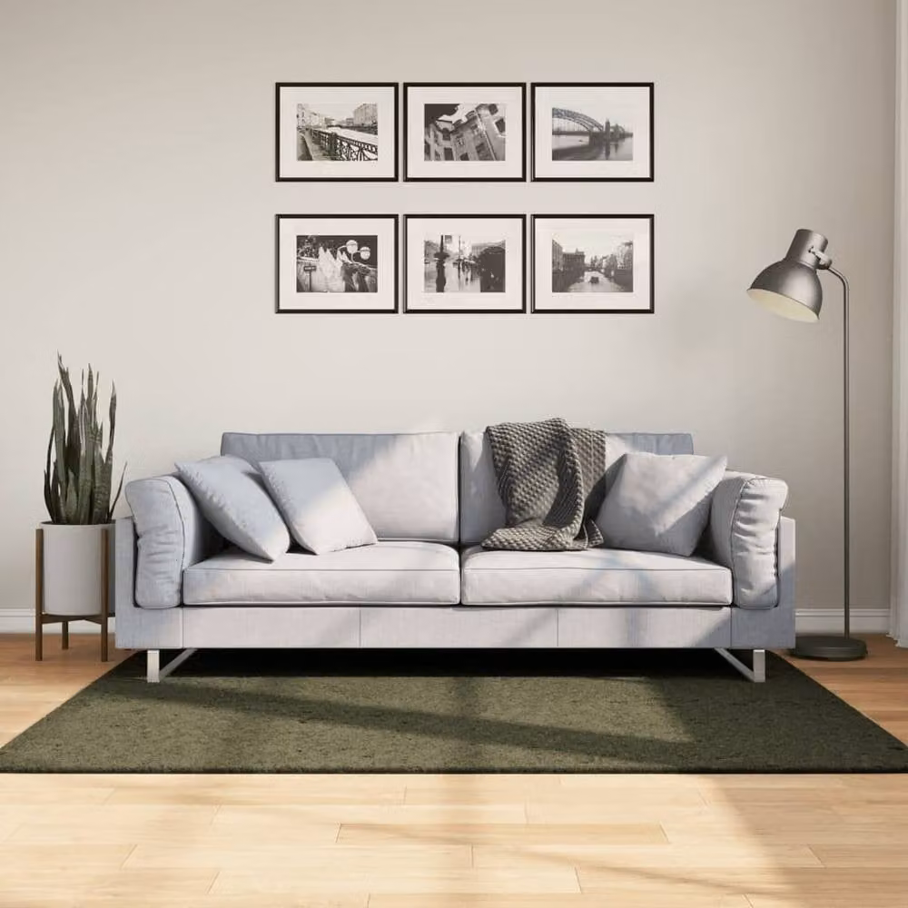 Berkfield Home HUARTE Short Pile Washable Rug, Forest Green, W: 120 cm, L: 170 cm – 1